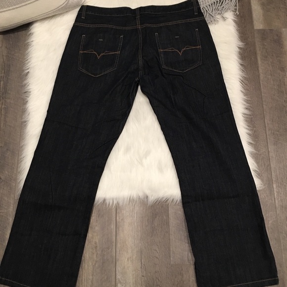 Burton Denim Dark Wash Relaxed Straight Denim Jean - Picture 4 of 4